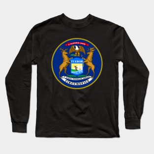 Michigan Coat of Arms Long Sleeve T-Shirt